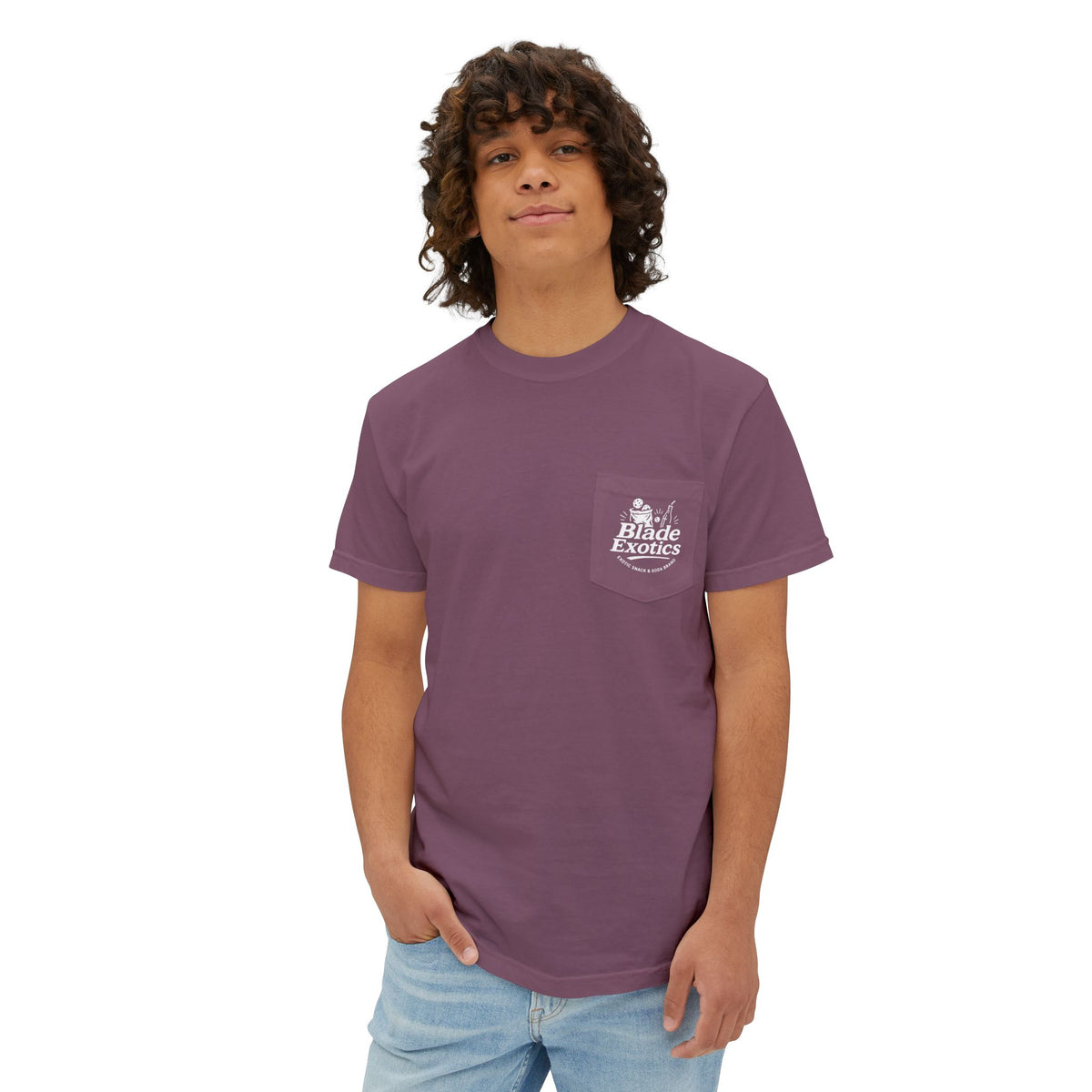 Blade Exotics - Raspberry Pocket Tee