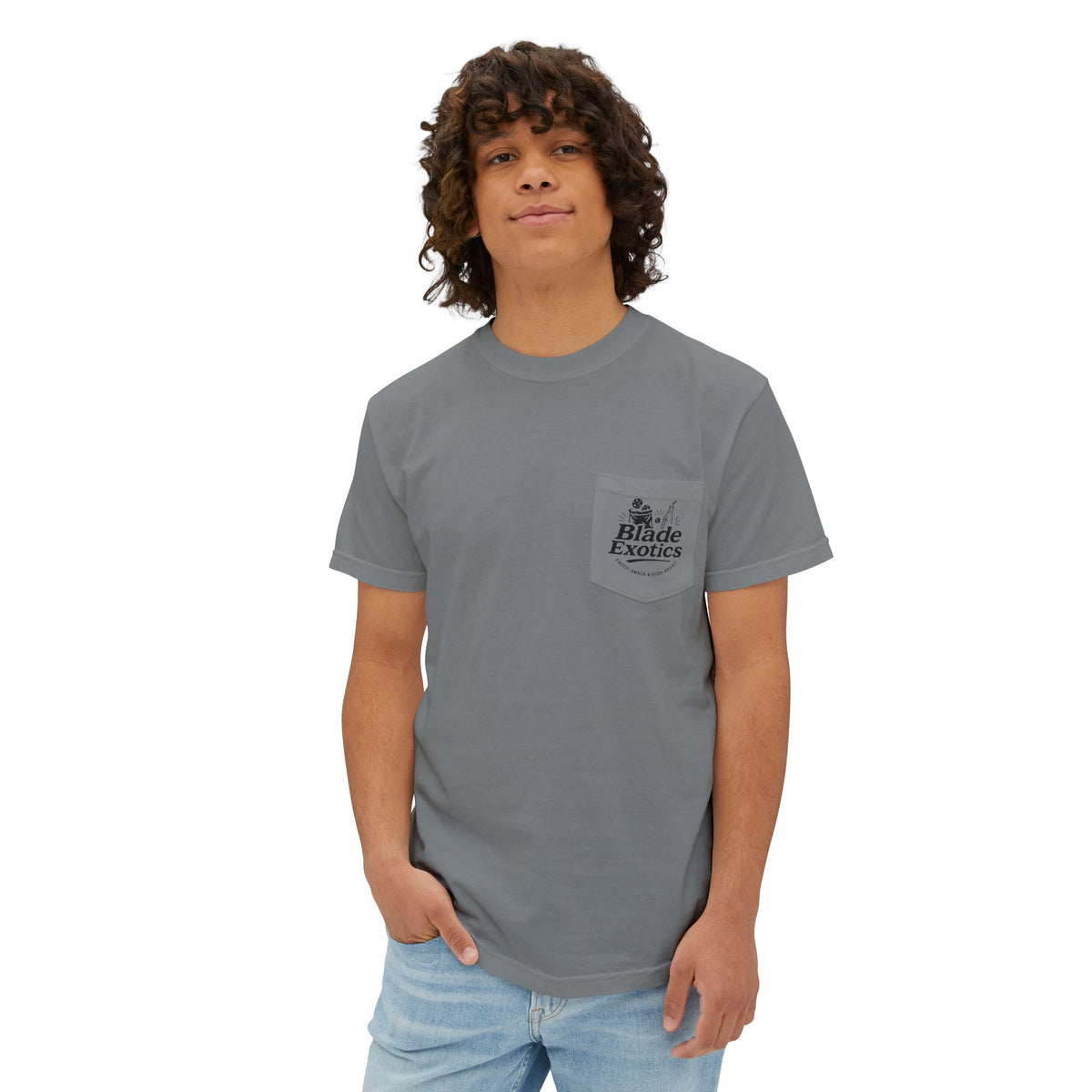 Blade Exotics - Coconut Cream Pocket Tee