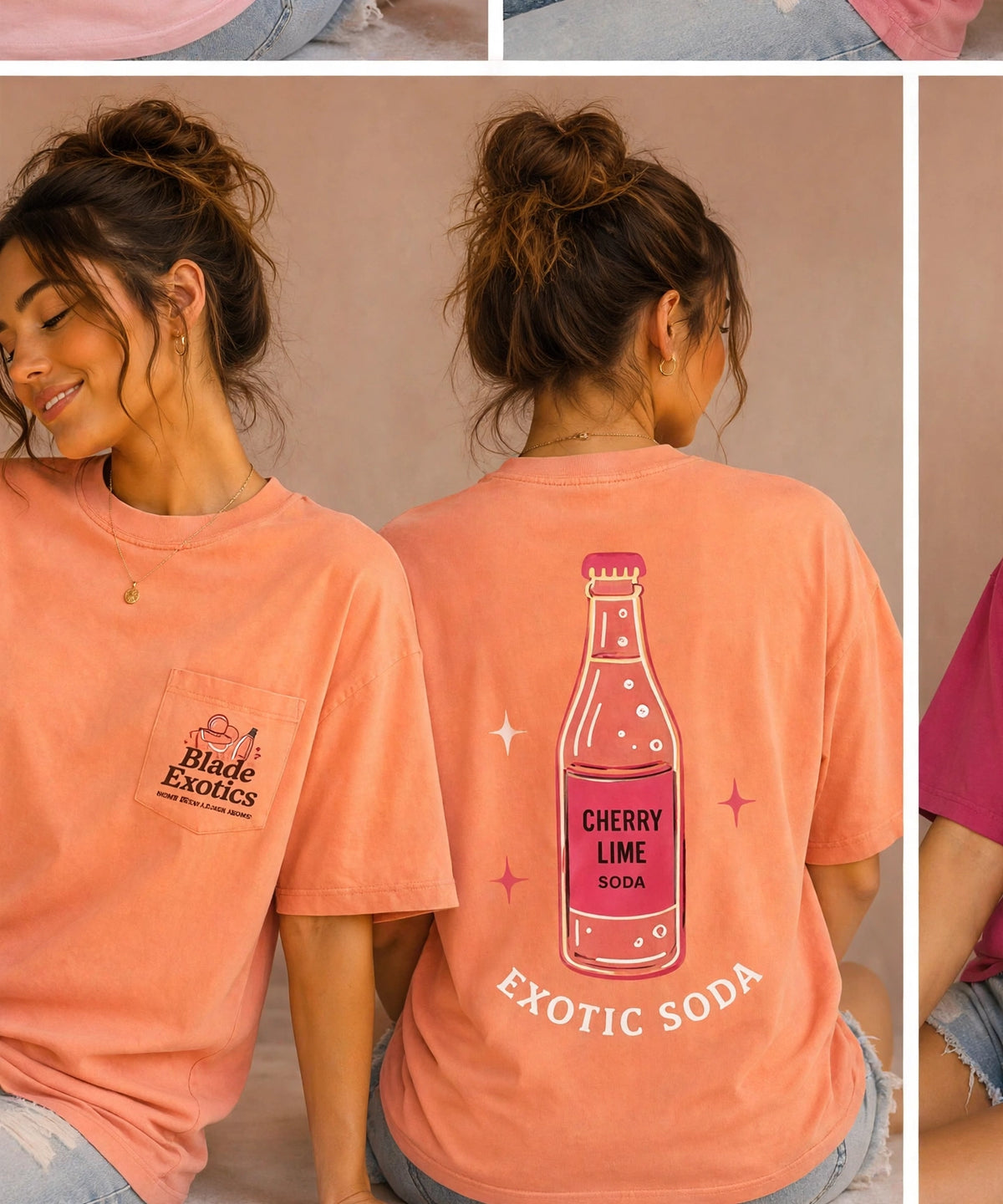 Blade Exotics - Cherry Lime Pocket Tee