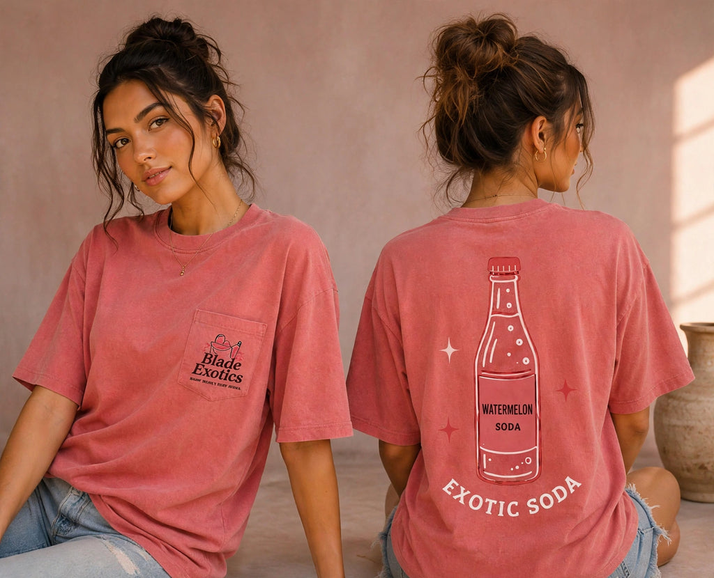 Blade Exotics - Watermelon Pocket Tee