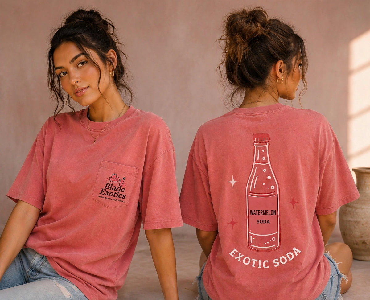 Blade Exotics - Watermelon Pocket Tee